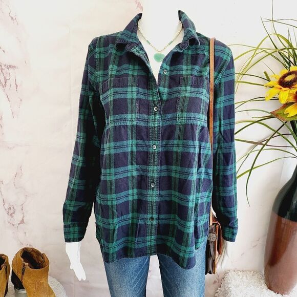 Madewell soft cotton classic flannel shirt - Picture 1 of 7
